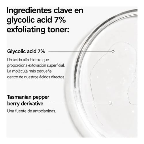 The Ordinary Tónico Exfoliante Ácido Glicólico 7% Noche 100ml Normal