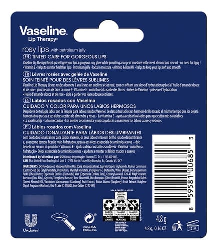 Vaselina Balsamo Para Labios Lip Therapy Rosy Lips