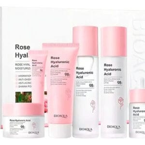 Kit Skincare Bioaqua Agua De Rosas Con Ácido Hialurónico