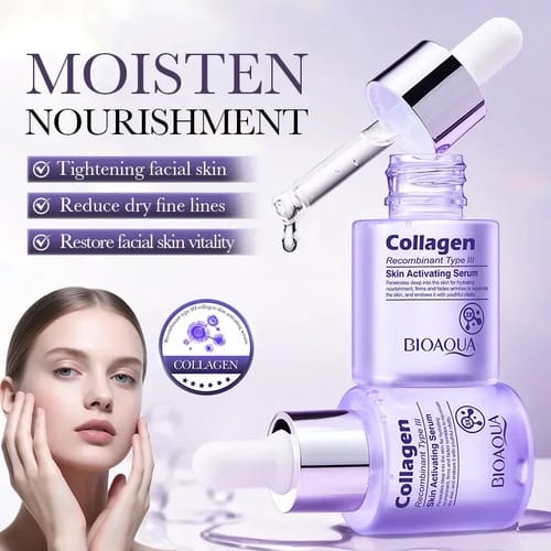 Sérum Facial Con Colágeno De Bioaqua Todo Tipo De Piel Día/noche
