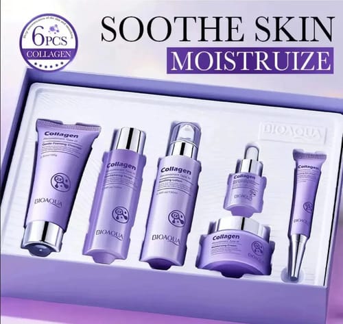 Kit De 6 Piezas Colageno Rejuvenecedor Skincare De Bioaqua