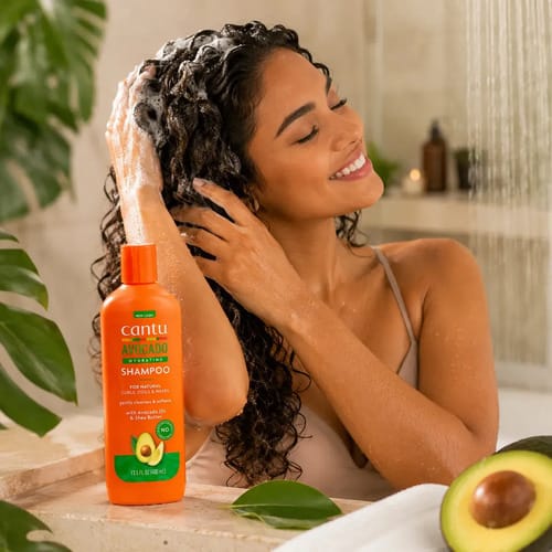 Cantu Shampoo Aguacate Cleansing Cabello Rizado Ondulado