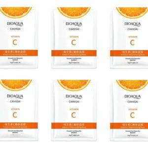 Kitx6 Velo Mascarilla Hidratante Bioaqua Vitamina C Todo Tipo De Piel