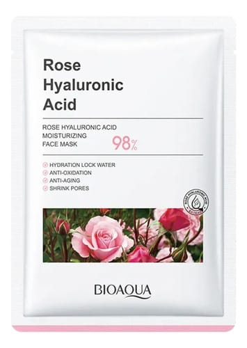 Kit X6 Velo Mascarilla Rosas Y Acido Hialuronico Bioaqua