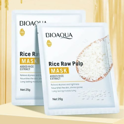 Kit X6 Velo Mascarilla Hidratante Arroz Reduce Poros Bioaqua