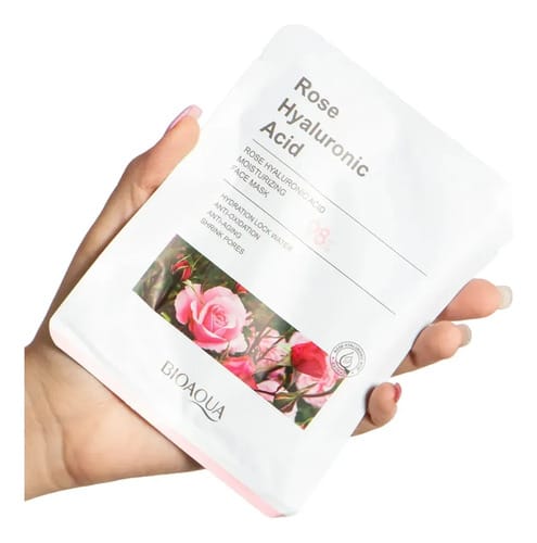 Kit X6 Velo Mascarilla Rosas Y Acido Hialuronico Bioaqua