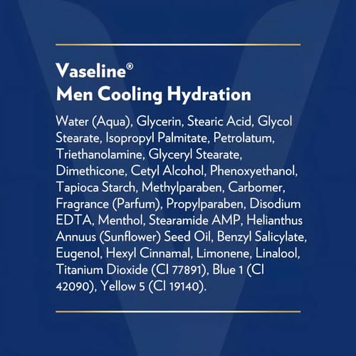 Vaseline Men Crema Corporal Cooling Hydration De 600ml Fresca