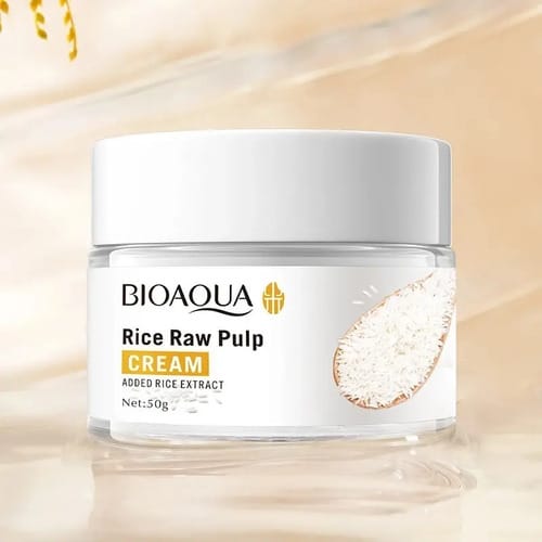 Crema Facial Nutritiva De Arroz 50g Bioaqua Día/noche Todo Tipo De Piel Día/noche