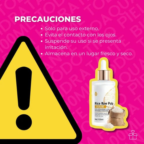 Serum De Arroz Bioaqua 100ml Todo Tipo De Piel