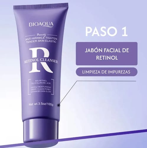 Jabón Facial Retinol Bioaqua Momento De Aplicación Día/noche Todo Tipo De Piel Día/noche