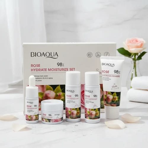 Kit Mini De Cuidado Facial Viajero Rosas Bioaqua