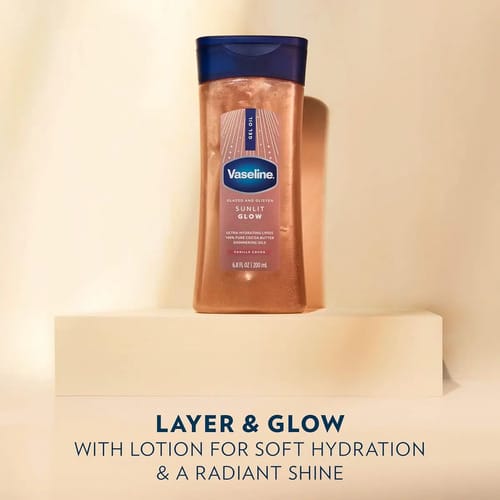Vaseline Aceite Corporal Brillante Vanilla Cocoa Sunlit Glow Cacao 200ml