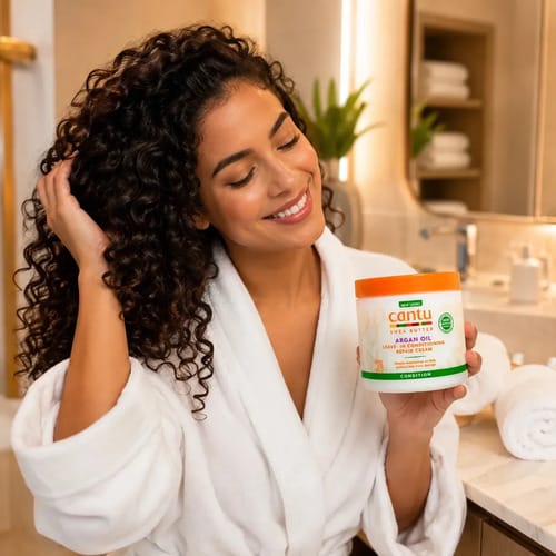 Crema Reparadora Cantu Aceite De Argan Oil Leave-in 453 G