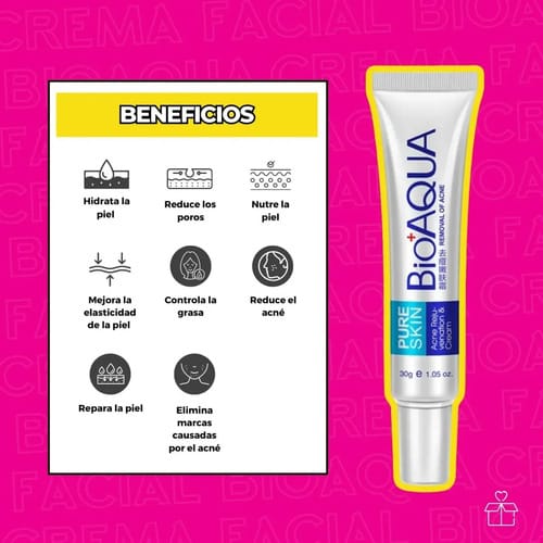 La Crema Secativa Para El Acné Bioaqua Elimina Las Cicatrices Del Acné Y Las Espinillas. Hora De Aplicación: Día/noche, Tipo De Piel Grasa