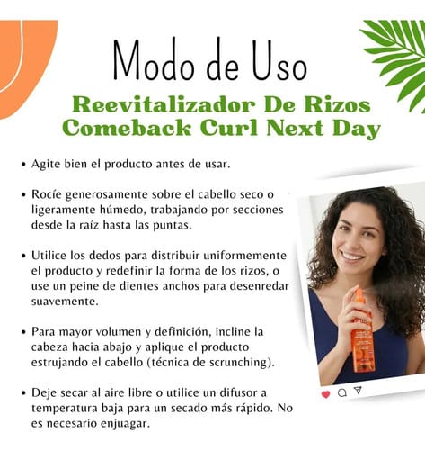 Cantu Revitalizador De Rizos Comeback Curl Next Day Curl