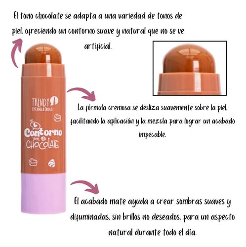 Bronzer Contorno Barra Cremoso Café