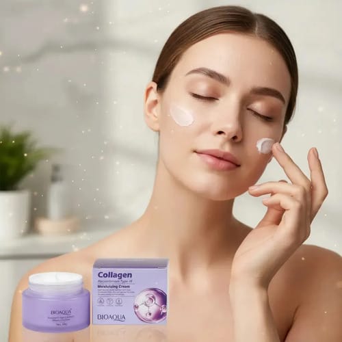Crema Facial Colágeno Hidratante Antiage 50ml Bioaqua Todo Tipo De Piel Día/noche