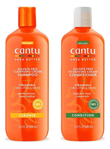 Kit Especial Para Lavado Cantu Shampoo Y Acondicionador Con Manteca De Karité