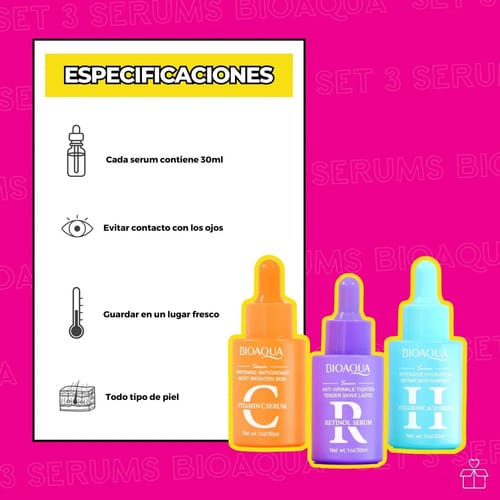 Kit Suero Vitam C+retinol+ac Hy Aplicación De Día/noche