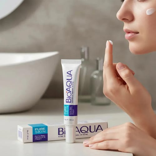 La Crema Secativa Para El Acné Bioaqua Elimina Las Cicatrices Del Acné Y Las Espinillas. Hora De Aplicación: Día/noche, Tipo De Piel Grasa