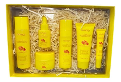 Kit De Skincare Facial De Cúrcuma Bioaqua - Antioxidante