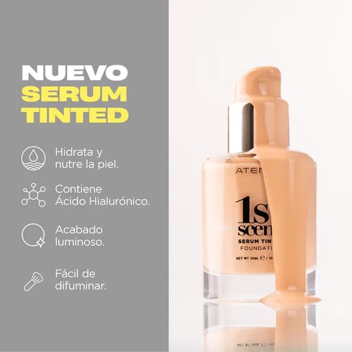 Tinta Serum Base Maquillaje Atenea Profesional 30 Ml 6-olive