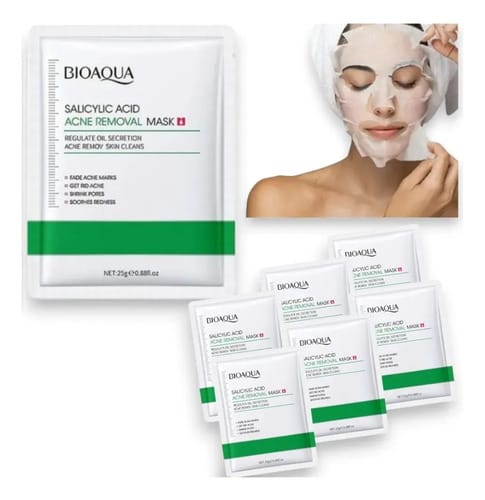 Kitx6 Velo Mascarilla Hidratante Bioaqua Acido Salicilico Todo Tipo De Piel
