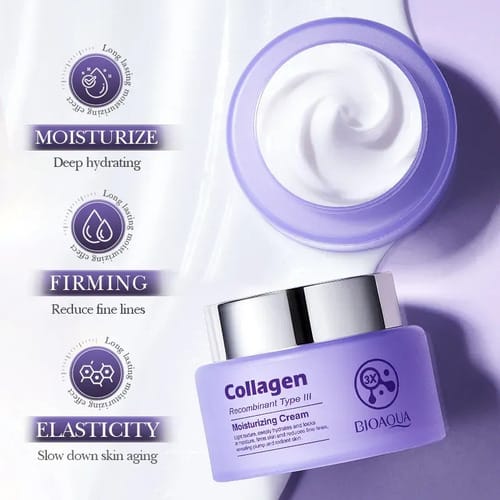Crema De Colágeno Hidratante Bioaqua Todo Tipo De Piel Día/noche