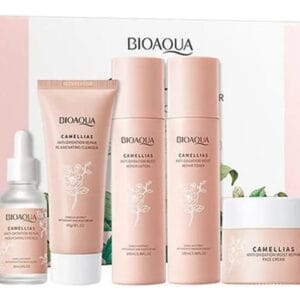 Kit Facial De Camelias Bioaqua, 5 En 1 Momento De Aplicación Noche Tipo De Piel Todo Tipo De Piel