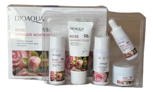 Kit Mini De Cuidado Facial Viajero Rosas Bioaqua