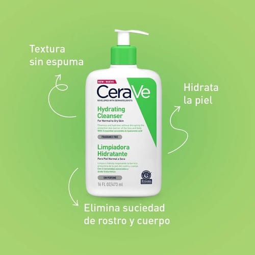 Hydrating Facial Cleanser 473 Ml Cerave Normal To Dry Skin