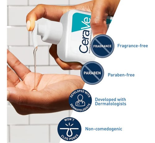 Cerave Limpiador Facial Para Acné Con Ácido Salicílico Al 2% Todo Tipo De Piel Día/noche