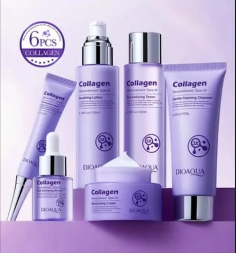 Kit Set Hidratante Colágeno Bioaqua 6 Piezas