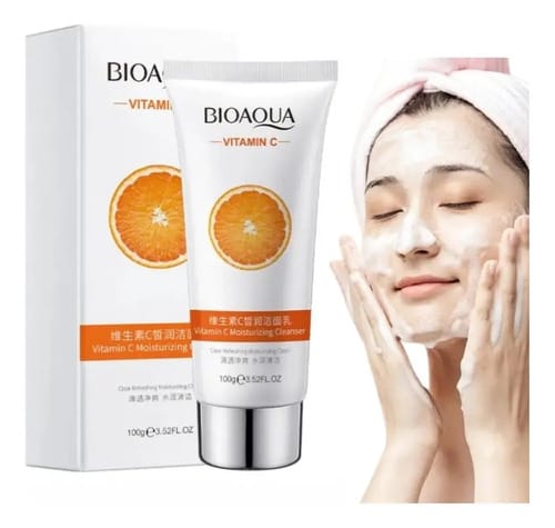 Jabón Facial Bioaqua Vitamina C Todo Tipo Piel 100g Todo Tipo De Piel Día/noche