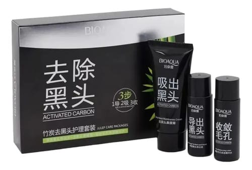 Set Facial Carbon Activado Bambu Bioaqua