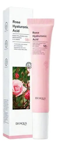 Crema Contorno De Ojos Con Extracto De Rosas Y Acido Hialurónico Bioaqua Todo Tipo De Piel Día/noche