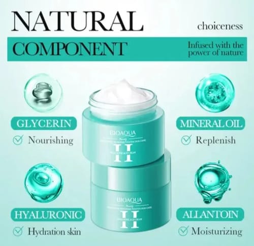 Crema Facial Ácido Hialurónico Antiedad Bioaqua 60 Todo Tipo De Piel Día/noche