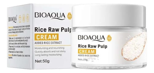 Crema Facial Nutritiva De Arroz 50g Bioaqua Día/noche Todo Tipo De Piel Día/noche