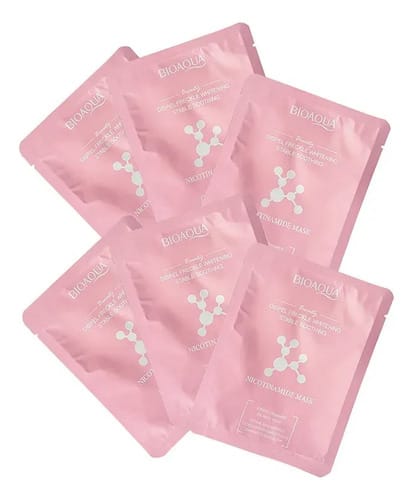 Kit X6 Velo Mascarilla Hidratante Bioaqua Niacinamida