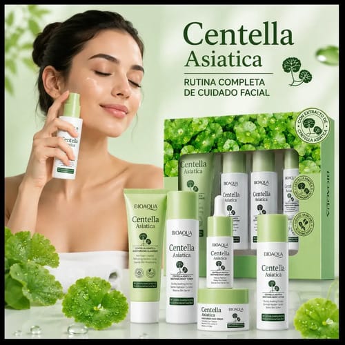 Kit Bioaqua Centella Asiática Skincare Cuidado Facial 5pzs