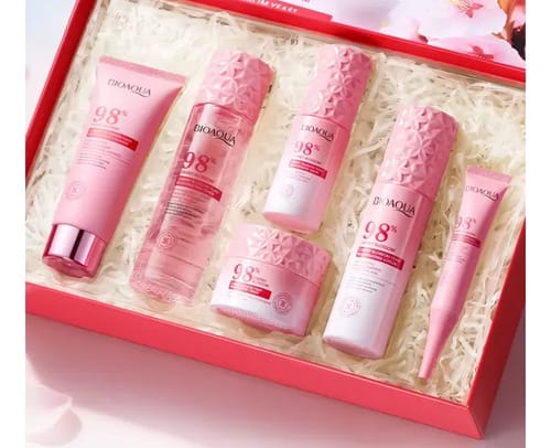 Kit Facial Revitalizante Flores De Cerezo 6pcs Bioaqua