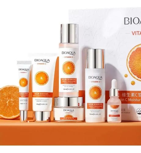 Kit Facial Bioaqua Vitamina C De Lujo 6 Piezas