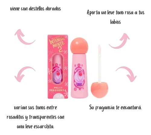 Brillo Gloss Intensamente Trendy Transparente Alegria