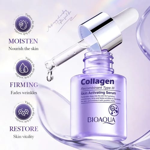 Sérum Facial Con Colágeno De Bioaqua Todo Tipo De Piel Día/noche
