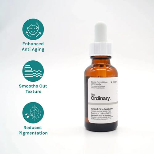 Sérum The Ordinary Retinol 1% En Escualano Antiedad Noche 30ml Todo Tipo De Piel