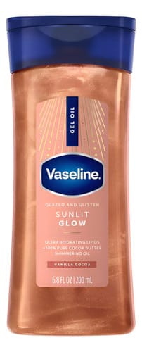 Vaseline Aceite Corporal Brillante Vanilla Cocoa Sunlit Glow Cacao