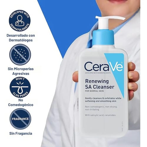 Cerave Limpiador Facial S.a. Tipo De Piel Normal Grasa Día/noche