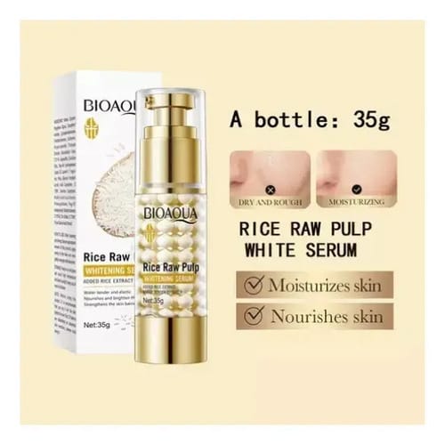Serum Facial Blanqueador Pulpa De Arroz Linea Premium Momento De Aplicación Día/noche Tipo De Piel Mixta