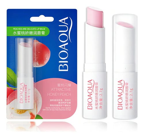 Labial Bálsamo Bioaqua Humectante Reparador Aroma Durazno Labios Suaves Y Protegidos Hidratación Duradera