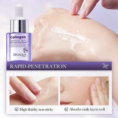 Sérum Facial Con Colágeno De Bioaqua Todo Tipo De Piel Día/noche
